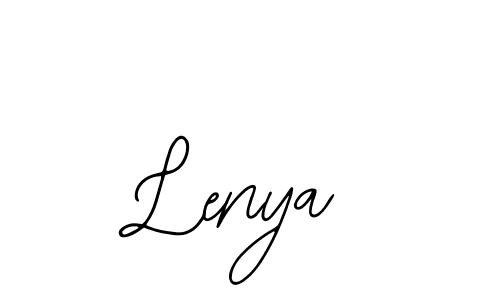 How to make Lenya name signature. Use Bearetta-2O07w style for creating short signs online. This is the latest handwritten sign. Lenya signature style 12 images and pictures png