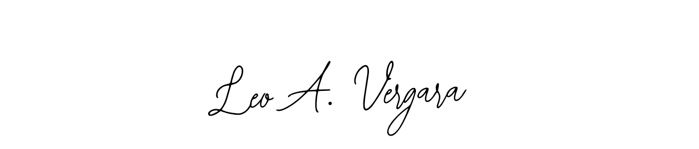 Use a signature maker to create a handwritten signature online. With this signature software, you can design (Bearetta-2O07w) your own signature for name Leo A. Vergara. Leo A. Vergara signature style 12 images and pictures png