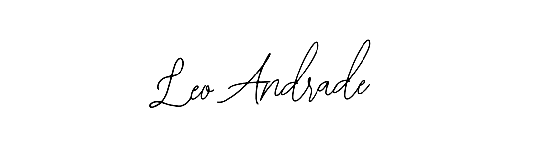 Bearetta-2O07w is a professional signature style that is perfect for those who want to add a touch of class to their signature. It is also a great choice for those who want to make their signature more unique. Get Leo Andrade name to fancy signature for free. Leo Andrade signature style 12 images and pictures png