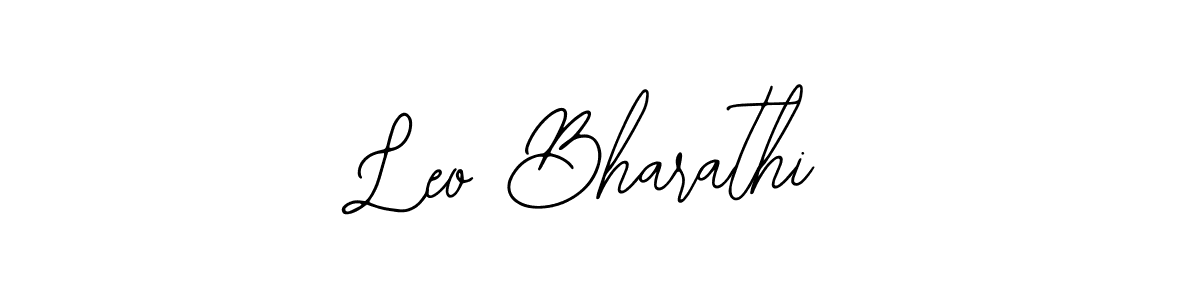 Similarly Bearetta-2O07w is the best handwritten signature design. Signature creator online .You can use it as an online autograph creator for name Leo Bharathi. Leo Bharathi signature style 12 images and pictures png