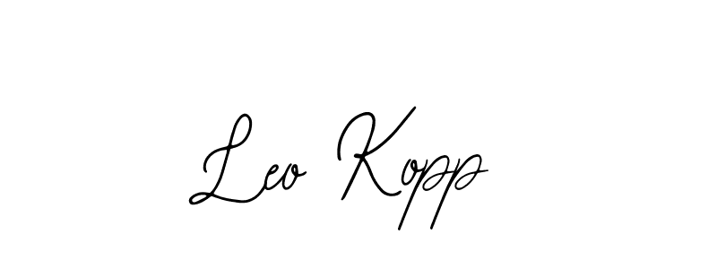 Use a signature maker to create a handwritten signature online. With this signature software, you can design (Bearetta-2O07w) your own signature for name Leo Kopp. Leo Kopp signature style 12 images and pictures png