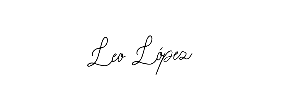 if you are searching for the best signature style for your name Leo López. so please give up your signature search. here we have designed multiple signature styles  using Bearetta-2O07w. Leo López signature style 12 images and pictures png