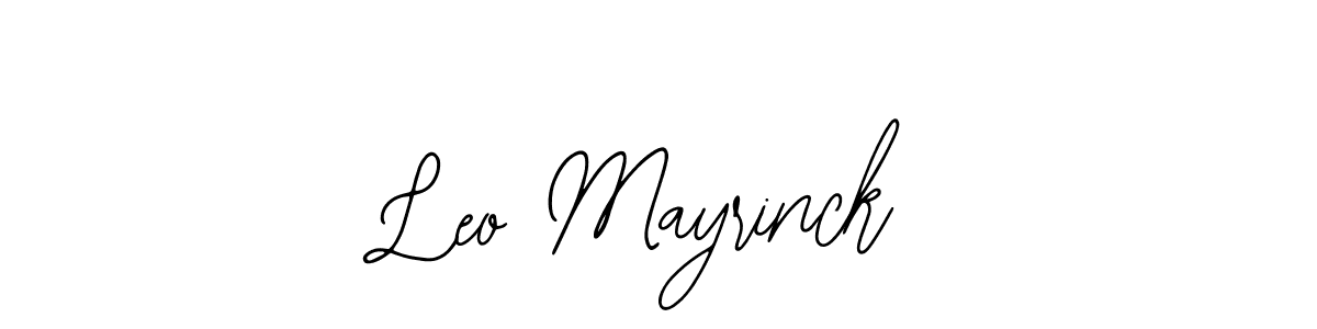 Bearetta-2O07w is a professional signature style that is perfect for those who want to add a touch of class to their signature. It is also a great choice for those who want to make their signature more unique. Get Leo Mayrinck name to fancy signature for free. Leo Mayrinck signature style 12 images and pictures png