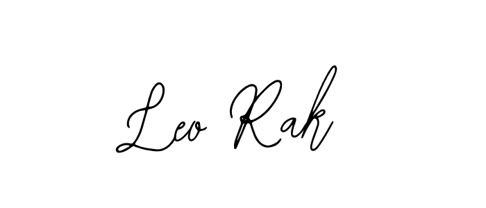 if you are searching for the best signature style for your name Leo Rak. so please give up your signature search. here we have designed multiple signature styles  using Bearetta-2O07w. Leo Rak signature style 12 images and pictures png