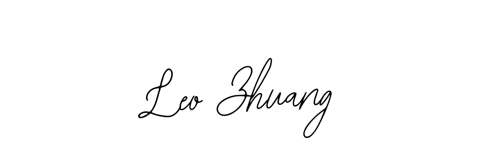 How to make Leo Zhuang signature? Bearetta-2O07w is a professional autograph style. Create handwritten signature for Leo Zhuang name. Leo Zhuang signature style 12 images and pictures png