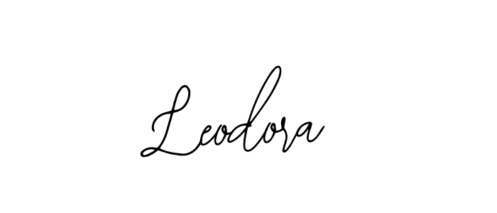 How to make Leodora name signature. Use Bearetta-2O07w style for creating short signs online. This is the latest handwritten sign. Leodora signature style 12 images and pictures png