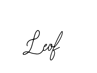 Design your own signature with our free online signature maker. With this signature software, you can create a handwritten (Bearetta-2O07w) signature for name Leof. Leof signature style 12 images and pictures png