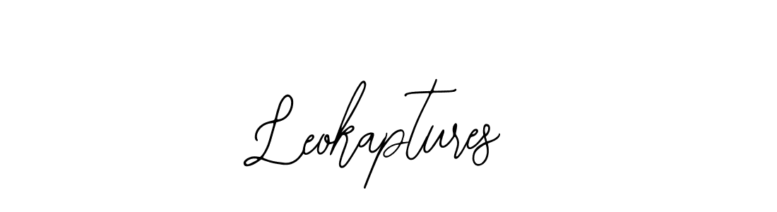 How to make Leokaptures name signature. Use Bearetta-2O07w style for creating short signs online. This is the latest handwritten sign. Leokaptures signature style 12 images and pictures png