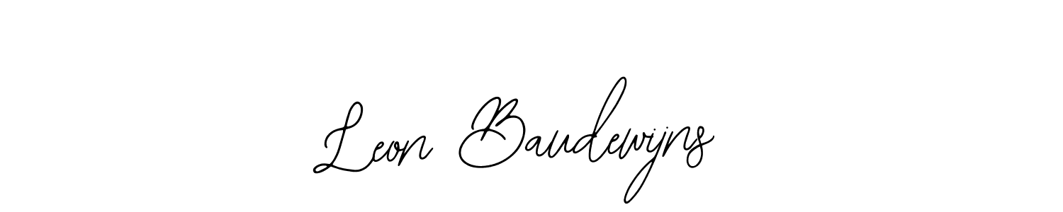 This is the best signature style for the Leon Baudewijns name. Also you like these signature font (Bearetta-2O07w). Mix name signature. Leon Baudewijns signature style 12 images and pictures png