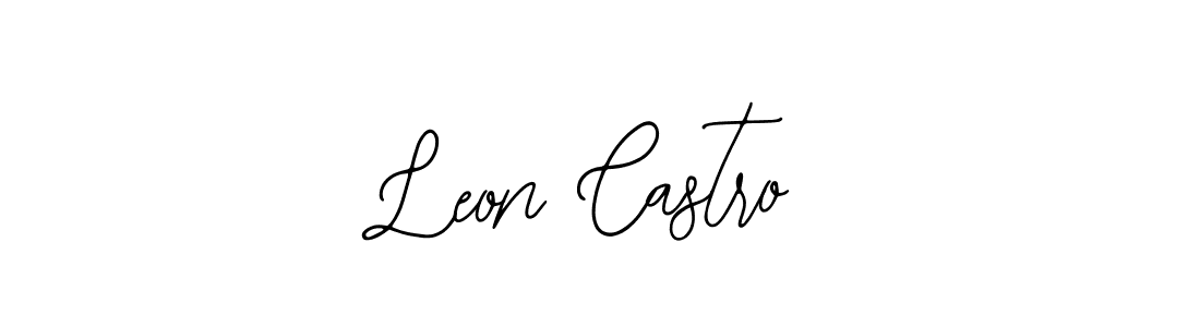 Design your own signature with our free online signature maker. With this signature software, you can create a handwritten (Bearetta-2O07w) signature for name Leon Castro. Leon Castro signature style 12 images and pictures png