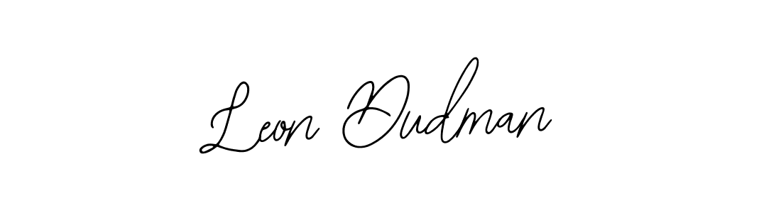 Use a signature maker to create a handwritten signature online. With this signature software, you can design (Bearetta-2O07w) your own signature for name Leon Dudman. Leon Dudman signature style 12 images and pictures png