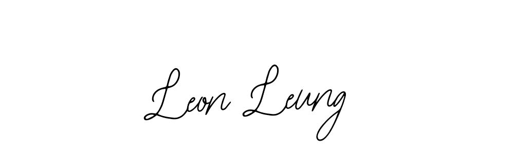 Also You can easily find your signature by using the search form. We will create Leon Leung name handwritten signature images for you free of cost using Bearetta-2O07w sign style. Leon Leung signature style 12 images and pictures png