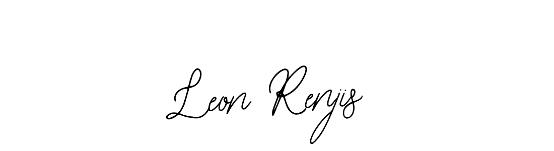 Also You can easily find your signature by using the search form. We will create Leon Renjis name handwritten signature images for you free of cost using Bearetta-2O07w sign style. Leon Renjis signature style 12 images and pictures png