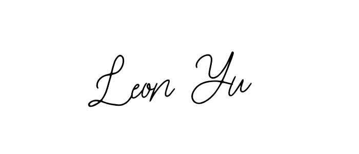 The best way (Bearetta-2O07w) to make a short signature is to pick only two or three words in your name. The name Leon Yu include a total of six letters. For converting this name. Leon Yu signature style 12 images and pictures png