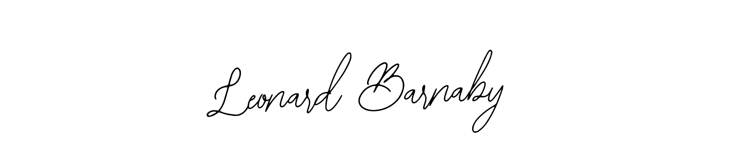 How to Draw Leonard Barnaby signature style? Bearetta-2O07w is a latest design signature styles for name Leonard Barnaby. Leonard Barnaby signature style 12 images and pictures png