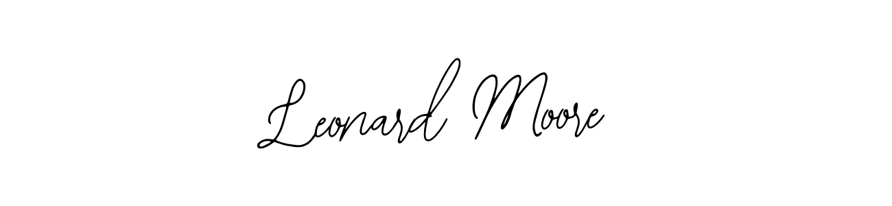 Leonard Moore stylish signature style. Best Handwritten Sign (Bearetta-2O07w) for my name. Handwritten Signature Collection Ideas for my name Leonard Moore. Leonard Moore signature style 12 images and pictures png