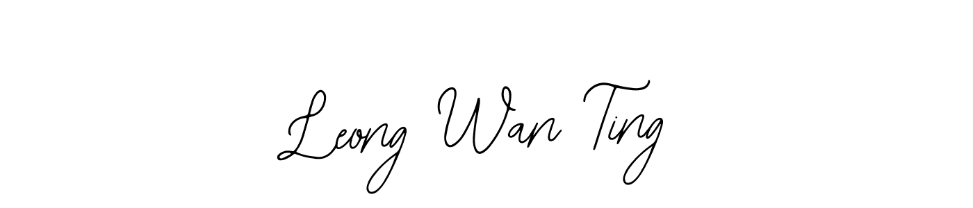 This is the best signature style for the Leong Wan Ting name. Also you like these signature font (Bearetta-2O07w). Mix name signature. Leong Wan Ting signature style 12 images and pictures png
