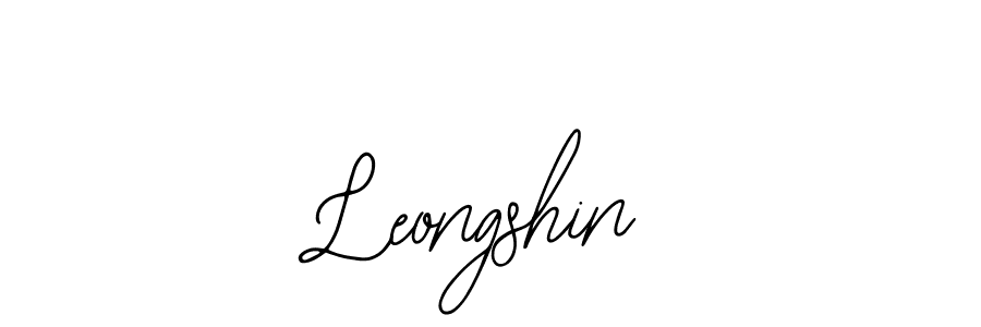 How to make Leongshin signature? Bearetta-2O07w is a professional autograph style. Create handwritten signature for Leongshin name. Leongshin signature style 12 images and pictures png