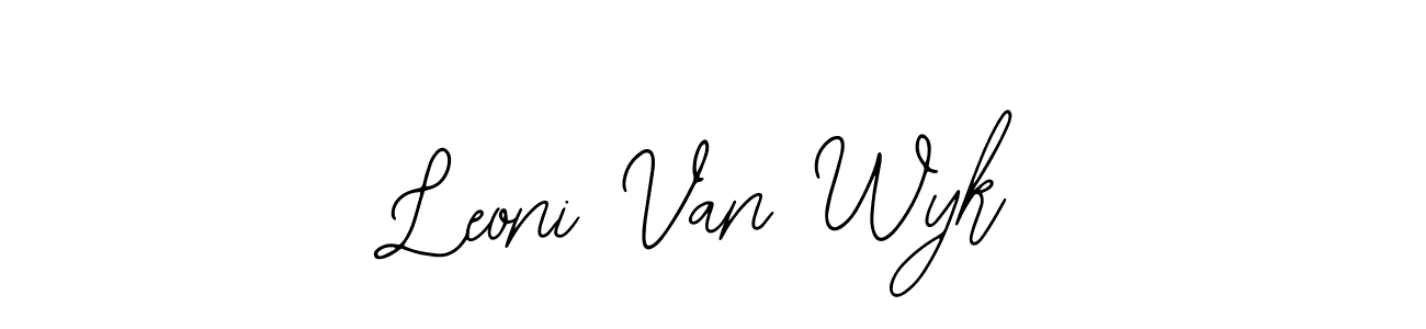 It looks lik you need a new signature style for name Leoni Van Wyk. Design unique handwritten (Bearetta-2O07w) signature with our free signature maker in just a few clicks. Leoni Van Wyk signature style 12 images and pictures png