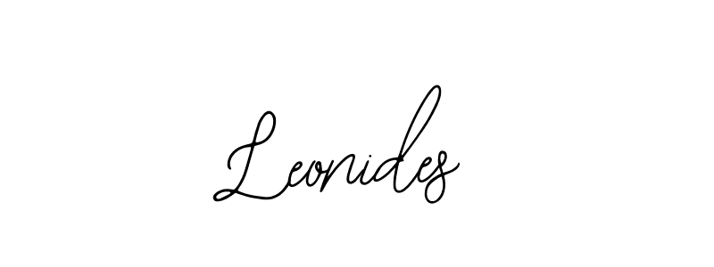 Make a beautiful signature design for name Leonides. With this signature (Bearetta-2O07w) style, you can create a handwritten signature for free. Leonides signature style 12 images and pictures png