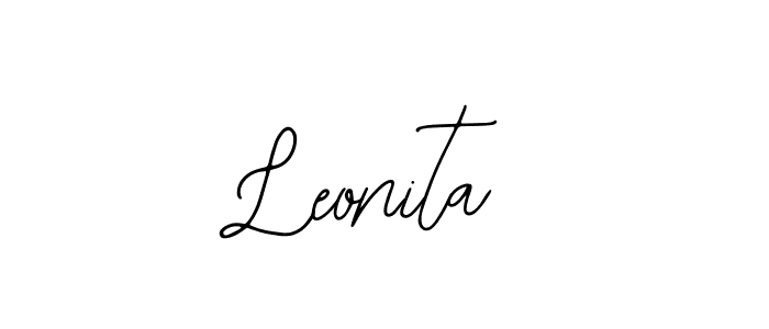 Bearetta-2O07w is a professional signature style that is perfect for those who want to add a touch of class to their signature. It is also a great choice for those who want to make their signature more unique. Get Leonita name to fancy signature for free. Leonita signature style 12 images and pictures png