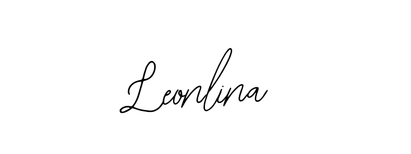 Use a signature maker to create a handwritten signature online. With this signature software, you can design (Bearetta-2O07w) your own signature for name Leonlina. Leonlina signature style 12 images and pictures png