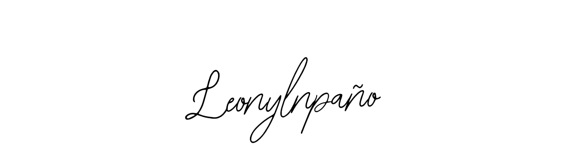 Use a signature maker to create a handwritten signature online. With this signature software, you can design (Bearetta-2O07w) your own signature for name Leonylnpaño. Leonylnpaño signature style 12 images and pictures png