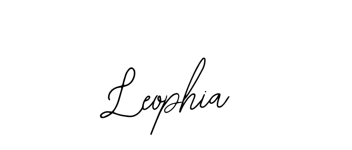 How to make Leophia signature? Bearetta-2O07w is a professional autograph style. Create handwritten signature for Leophia name. Leophia signature style 12 images and pictures png