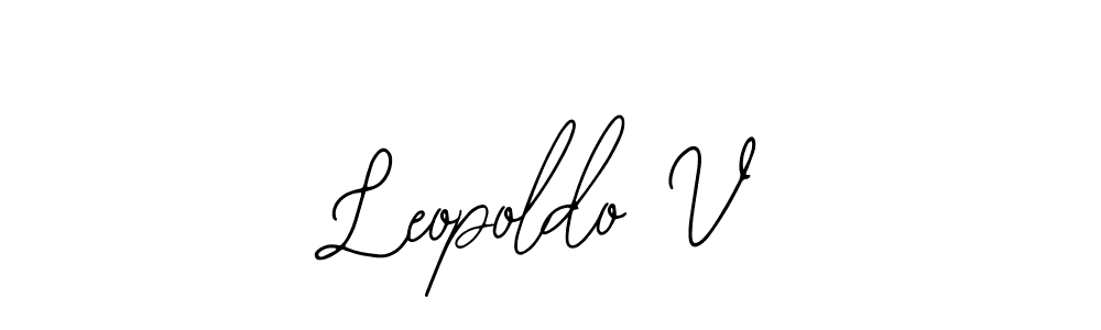 Similarly Bearetta-2O07w is the best handwritten signature design. Signature creator online .You can use it as an online autograph creator for name Leopoldo V. Leopoldo V signature style 12 images and pictures png