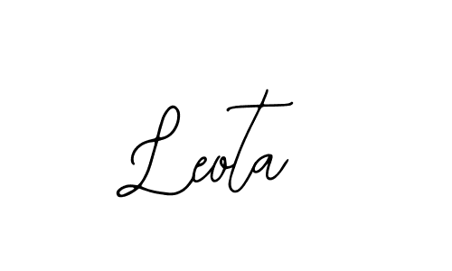 Make a beautiful signature design for name Leota. With this signature (Bearetta-2O07w) style, you can create a handwritten signature for free. Leota signature style 12 images and pictures png