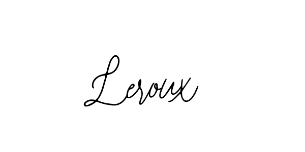 You should practise on your own different ways (Bearetta-2O07w) to write your name (Leroux) in signature. don't let someone else do it for you. Leroux signature style 12 images and pictures png