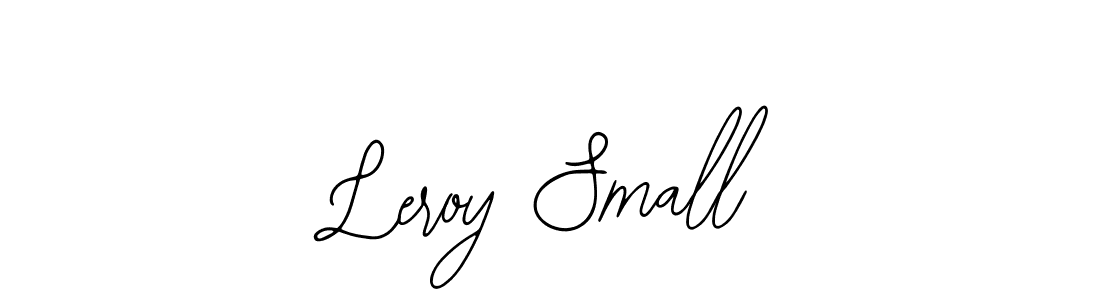 How to make Leroy Small name signature. Use Bearetta-2O07w style for creating short signs online. This is the latest handwritten sign. Leroy Small signature style 12 images and pictures png