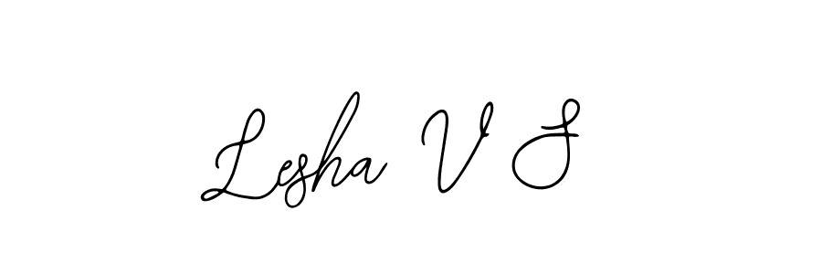 Design your own signature with our free online signature maker. With this signature software, you can create a handwritten (Bearetta-2O07w) signature for name Lesha V S. Lesha V S signature style 12 images and pictures png