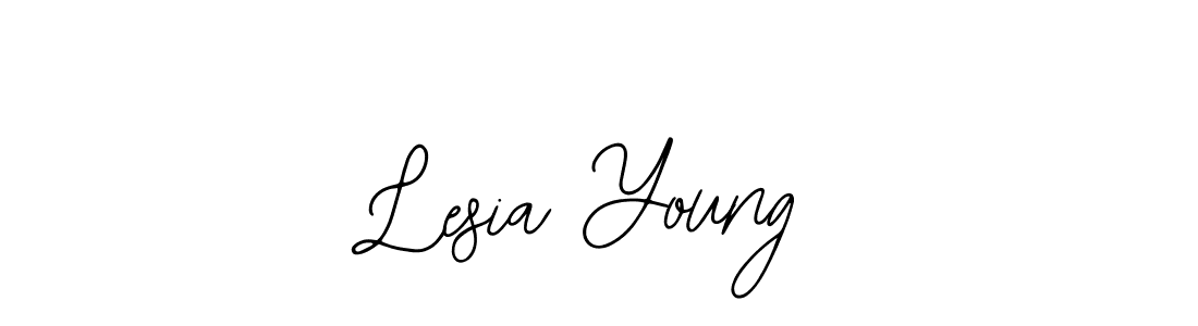 The best way (Bearetta-2O07w) to make a short signature is to pick only two or three words in your name. The name Lesia Young include a total of six letters. For converting this name. Lesia Young signature style 12 images and pictures png