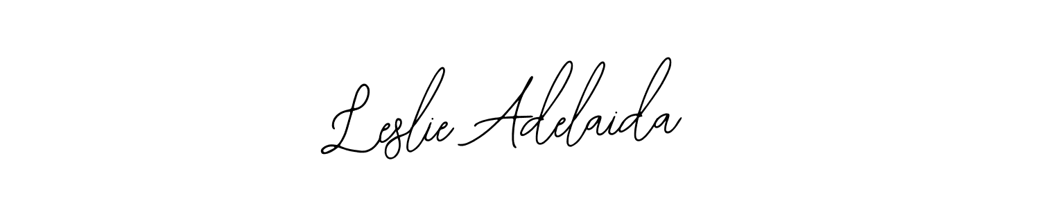 Use a signature maker to create a handwritten signature online. With this signature software, you can design (Bearetta-2O07w) your own signature for name Leslie Adelaida. Leslie Adelaida signature style 12 images and pictures png