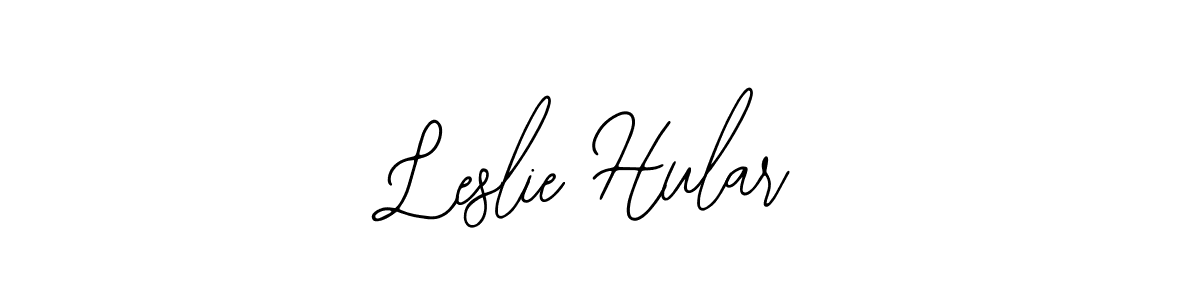 How to make Leslie Hular name signature. Use Bearetta-2O07w style for creating short signs online. This is the latest handwritten sign. Leslie Hular signature style 12 images and pictures png