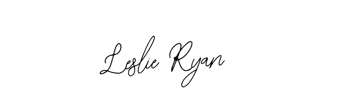 You should practise on your own different ways (Bearetta-2O07w) to write your name (Leslie Ryan) in signature. don't let someone else do it for you. Leslie Ryan signature style 12 images and pictures png