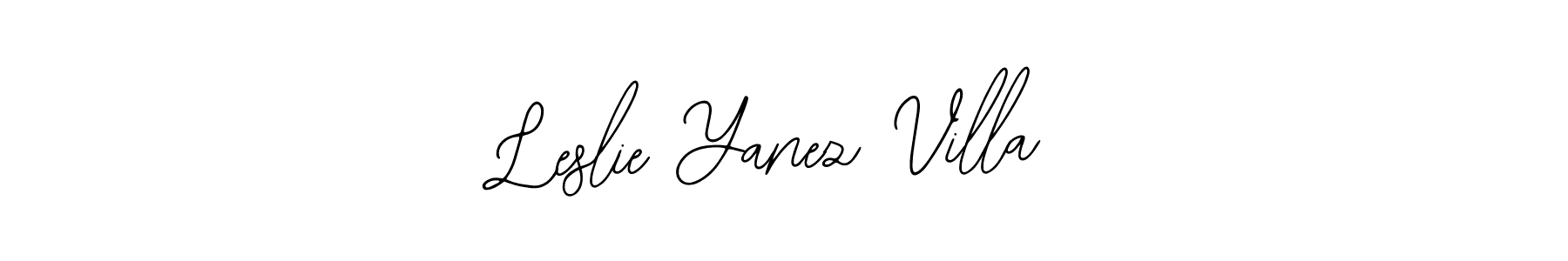 You should practise on your own different ways (Bearetta-2O07w) to write your name (Leslie Yanez Villa) in signature. don't let someone else do it for you. Leslie Yanez Villa signature style 12 images and pictures png