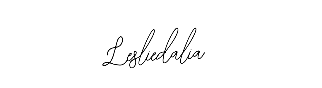 How to make Lesliedalia name signature. Use Bearetta-2O07w style for creating short signs online. This is the latest handwritten sign. Lesliedalia signature style 12 images and pictures png