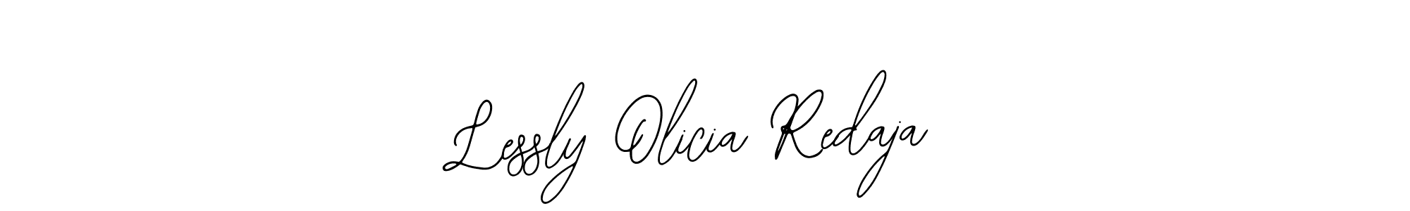 How to Draw Lessly Olicia Redaja signature style? Bearetta-2O07w is a latest design signature styles for name Lessly Olicia Redaja. Lessly Olicia Redaja signature style 12 images and pictures png