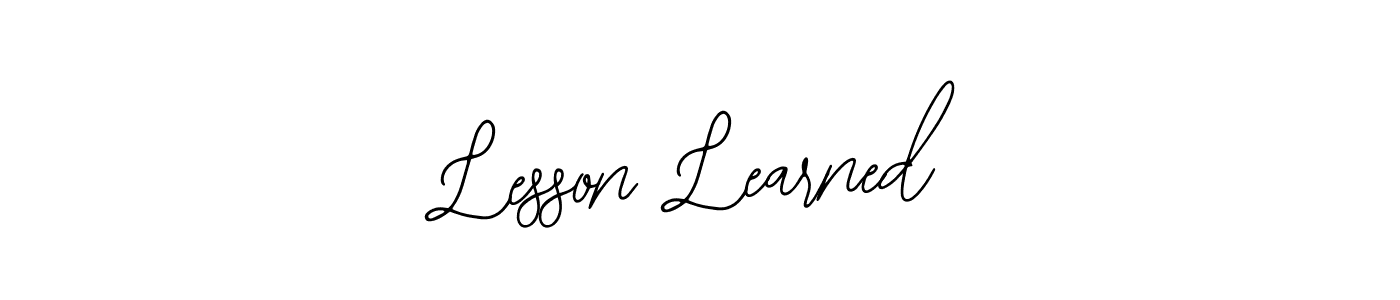 Also You can easily find your signature by using the search form. We will create Lesson Learned name handwritten signature images for you free of cost using Bearetta-2O07w sign style. Lesson Learned signature style 12 images and pictures png