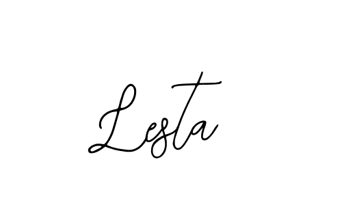 How to make Lesta name signature. Use Bearetta-2O07w style for creating short signs online. This is the latest handwritten sign. Lesta signature style 12 images and pictures png