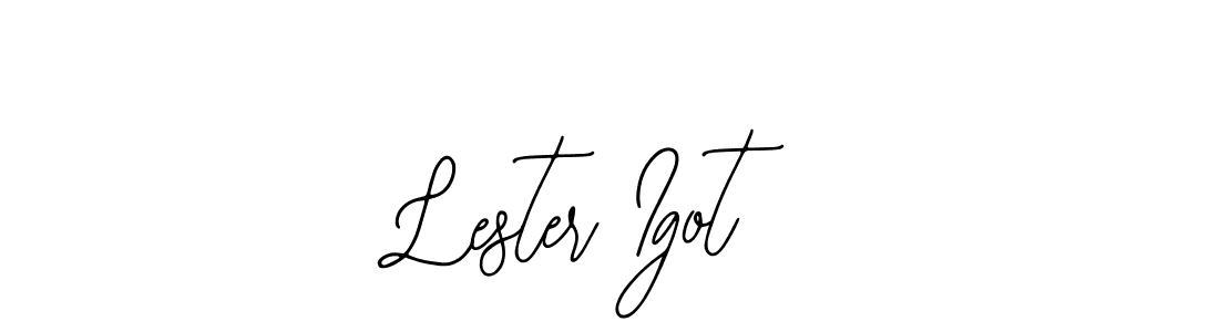 The best way (Bearetta-2O07w) to make a short signature is to pick only two or three words in your name. The name Lester Igot include a total of six letters. For converting this name. Lester Igot signature style 12 images and pictures png