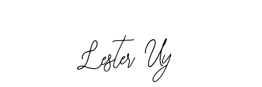Make a beautiful signature design for name Lester Uy. With this signature (Bearetta-2O07w) style, you can create a handwritten signature for free. Lester Uy signature style 12 images and pictures png