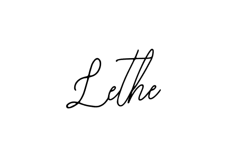 You should practise on your own different ways (Bearetta-2O07w) to write your name (Lethe) in signature. don't let someone else do it for you. Lethe signature style 12 images and pictures png