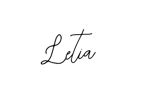 Use a signature maker to create a handwritten signature online. With this signature software, you can design (Bearetta-2O07w) your own signature for name Letia. Letia signature style 12 images and pictures png