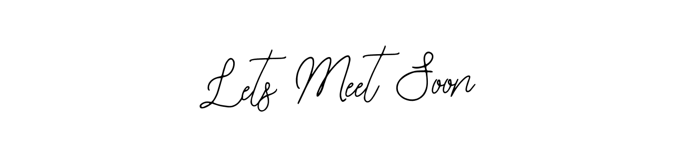 Make a beautiful signature design for name Lets Meet Soon. With this signature (Bearetta-2O07w) style, you can create a handwritten signature for free. Lets Meet Soon signature style 12 images and pictures png