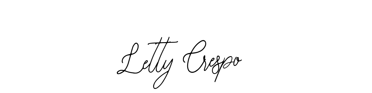 Design your own signature with our free online signature maker. With this signature software, you can create a handwritten (Bearetta-2O07w) signature for name Letty Crespo. Letty Crespo signature style 12 images and pictures png