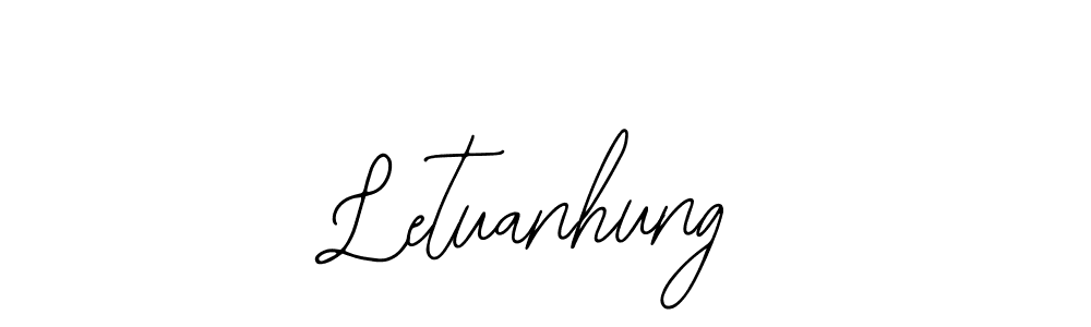 Bearetta-2O07w is a professional signature style that is perfect for those who want to add a touch of class to their signature. It is also a great choice for those who want to make their signature more unique. Get Letuanhung name to fancy signature for free. Letuanhung signature style 12 images and pictures png