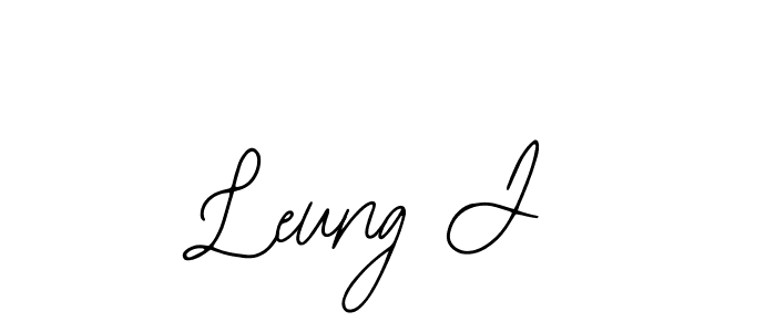 Create a beautiful signature design for name Leung J. With this signature (Bearetta-2O07w) fonts, you can make a handwritten signature for free. Leung J signature style 12 images and pictures png